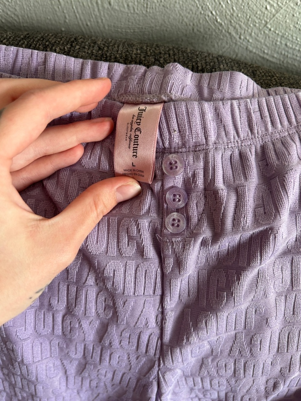 🛍️BOGO🛍️ Purple Juicy Couture Pj Set - Picture 6 of 6